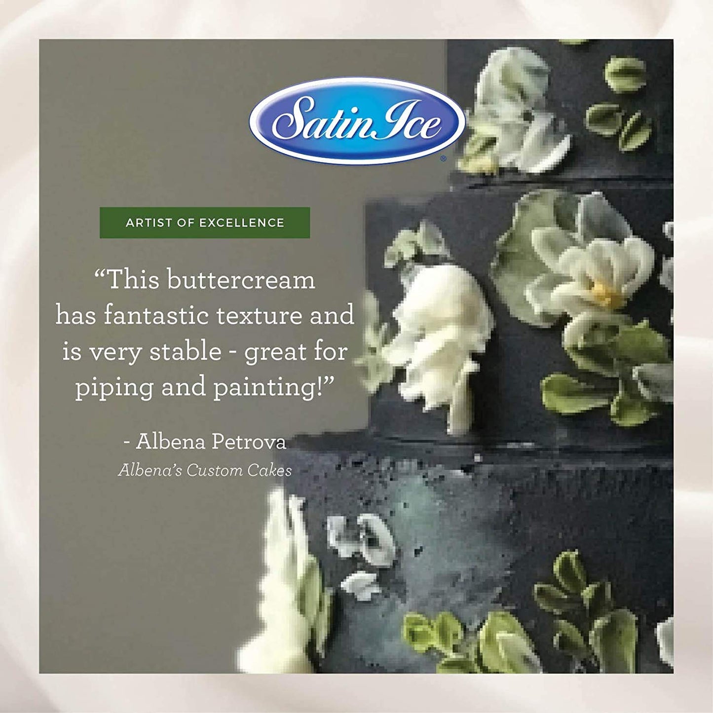 Satin Ice Bright White Buttercream Icing Mix for Cake Decorating (4 Pounds)