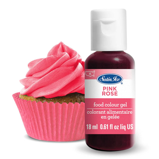 Satin Ice Food Color Liquid Gel, 0.61 Fl Oz Bottle, Pink