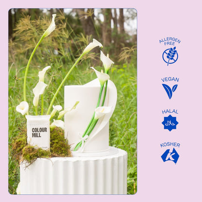 Colour Mill Decorators Dough Edible Cake Covering | Easy-To-Roll, Easy-To-Drape Fondant | Vanilla-Flavored Sugarpaste - 8.8 Ounce Yellow