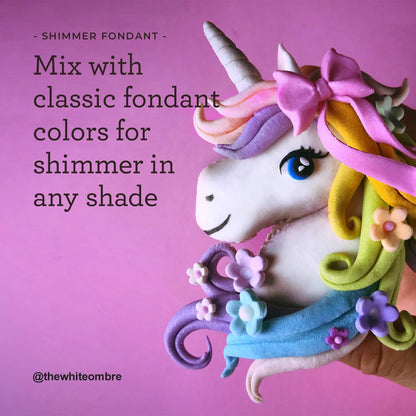 Satin Ice Gold Shimmer Fondant with Edible Glitter for Cake Decorating, Vanilla, 1 Pound