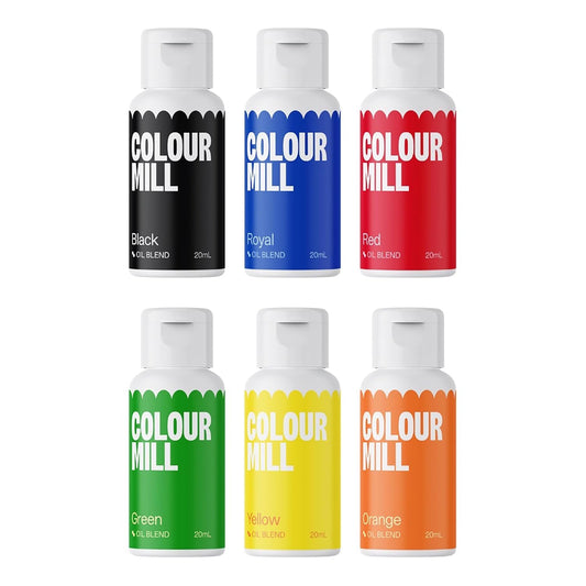 Colour Mill Oil-Based Food Coloring, 20 Milliliters (Primary Pack)