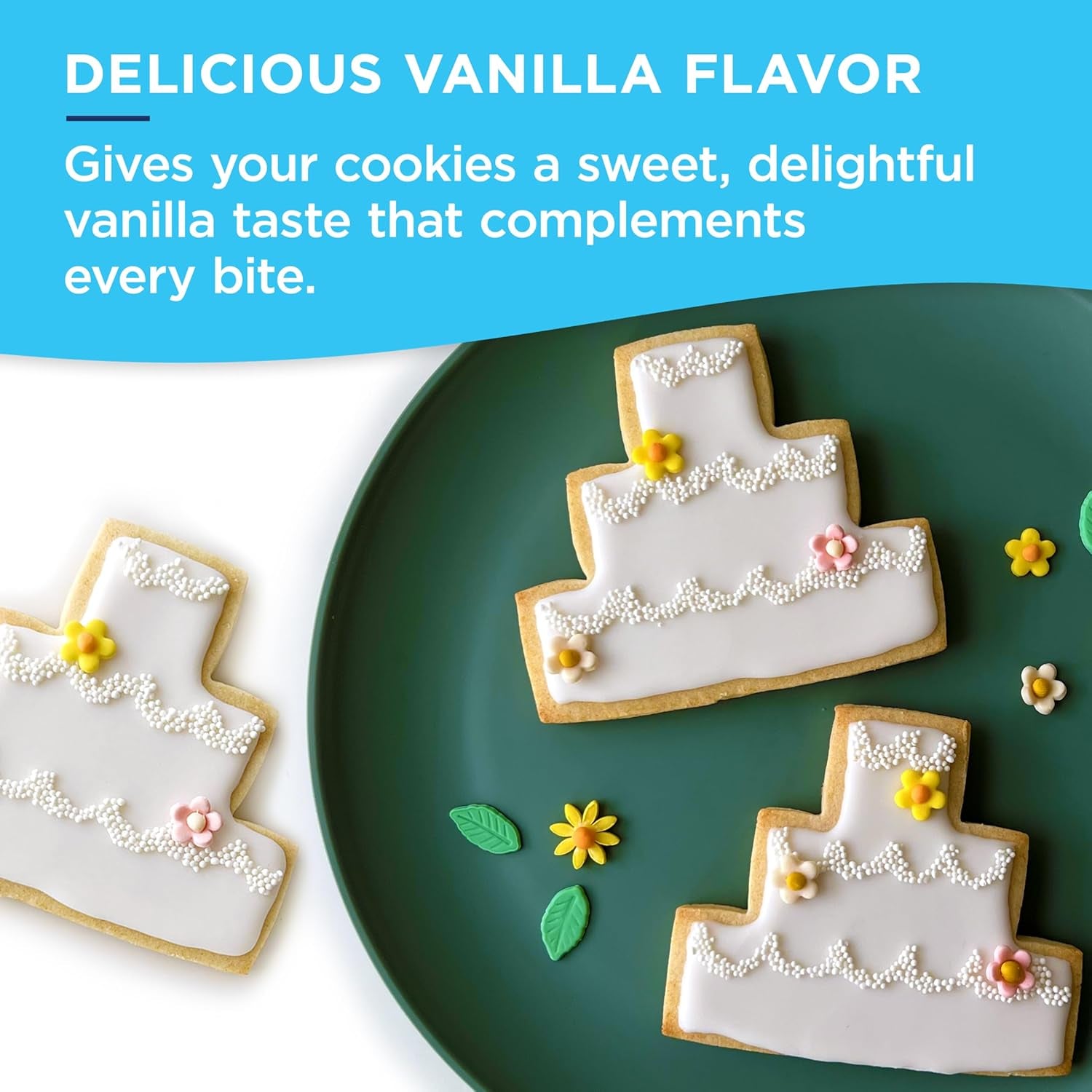 Satin Ice Blue Cookie Icing - 8Oz - Bottle