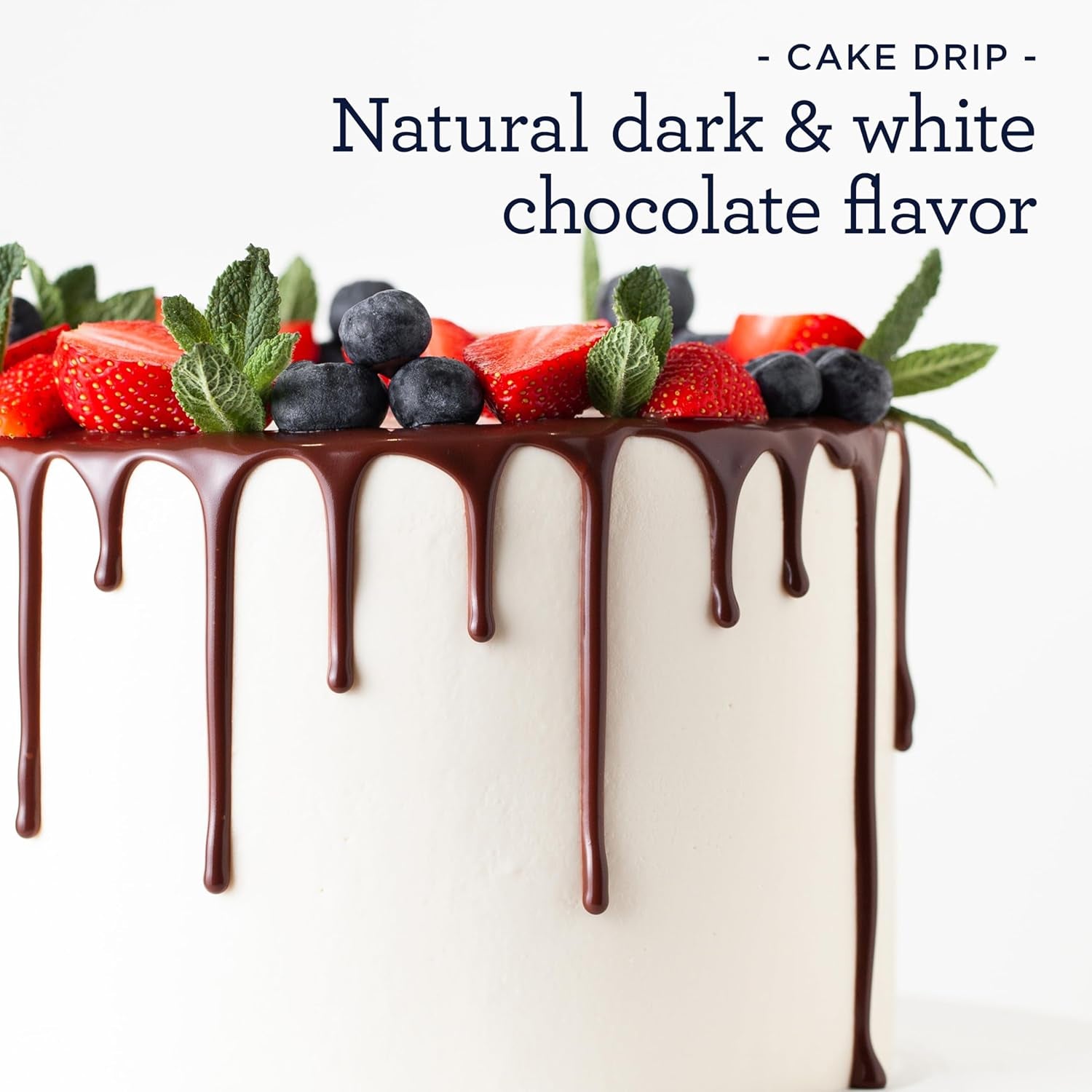 Satin Ice Cake Drip, Blue, 8.8 Ounce