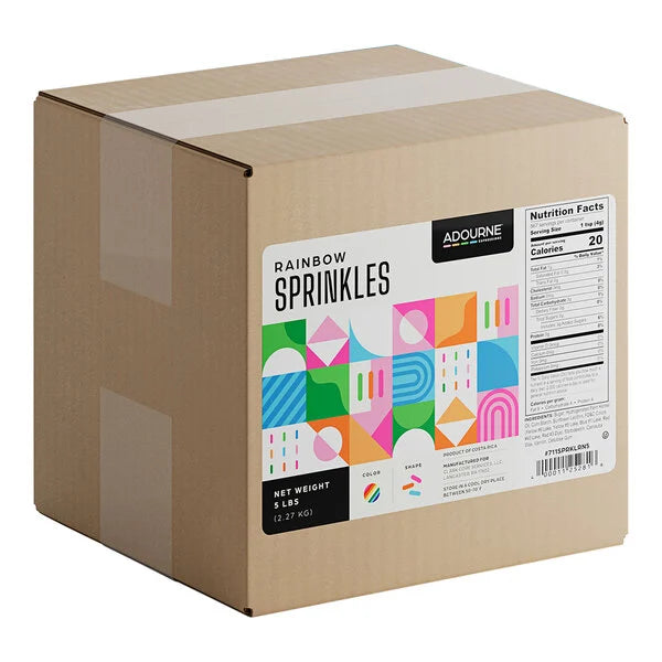 Adourne Expressions Rainbow Sprinkles 5 lb.