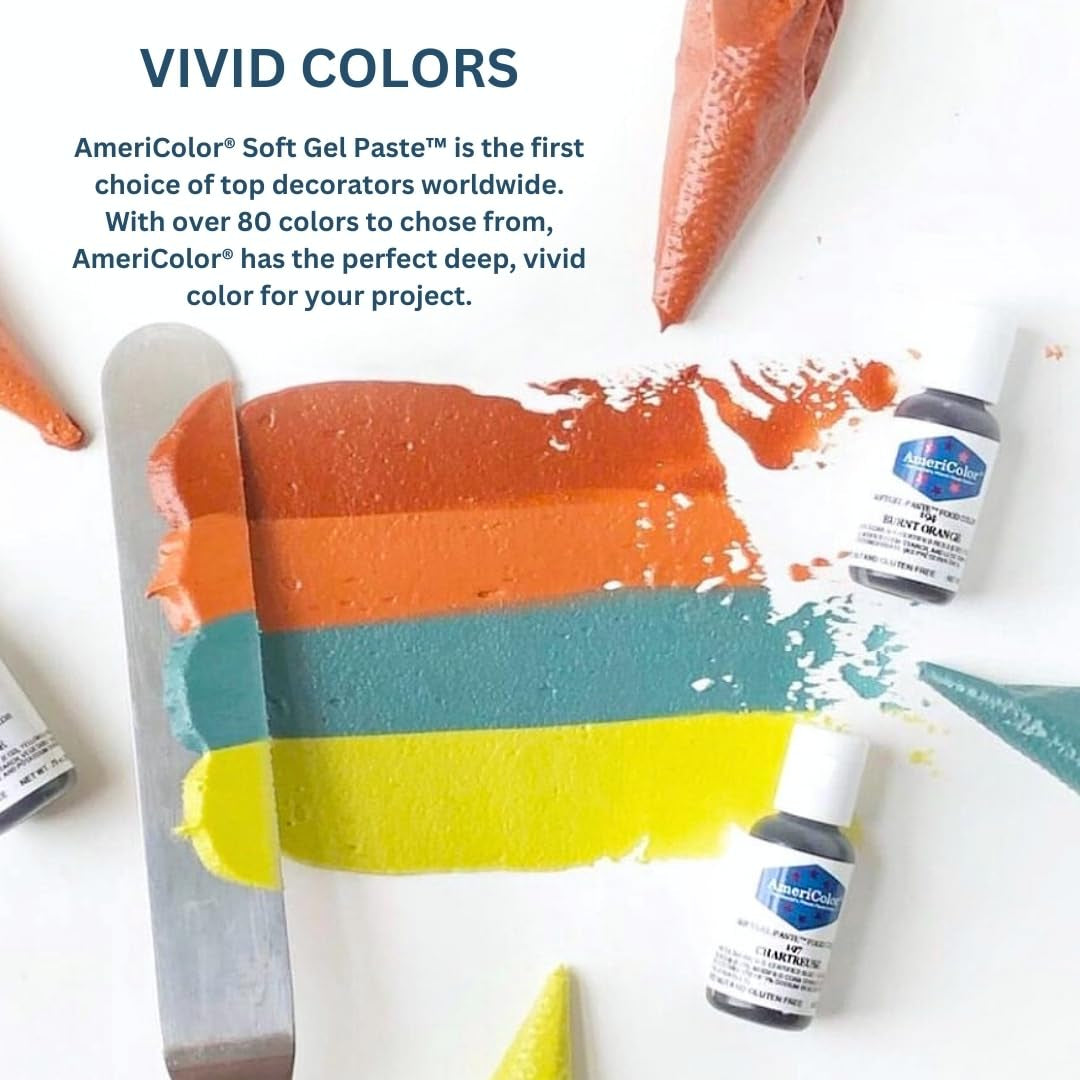 Americolor Basic Six Kit Soft Gel Paste Food Color, 0.75 Ounce, 6 Pack Kit