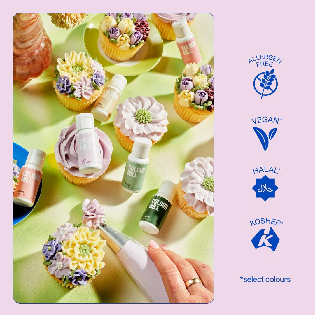 Colour Mill Oil-Based Food Coloring, 100 Milliliters Black