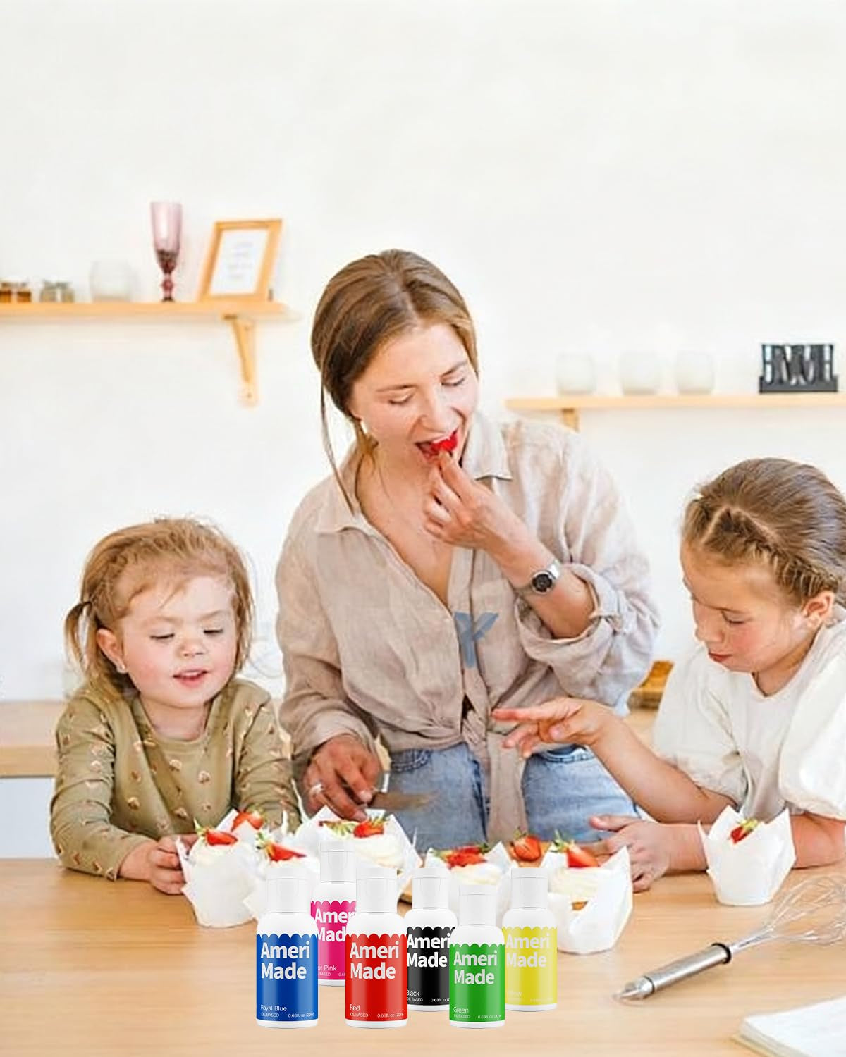 Amerimade 20Ml Large Capacity Oil Based Food Coloring - Flavorless, Vibrant Food Coloring Set for Chocolate, Baking, Fondant, Frosting & Cake Decorating (0.68 Fl.Oz)