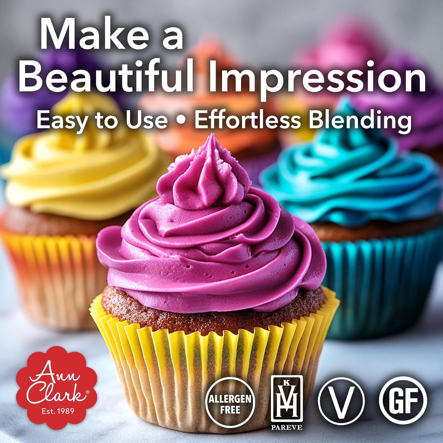 Ann Clark Mocha Brown Food Coloring Gel .70 Oz. Professional Grade Made in USA