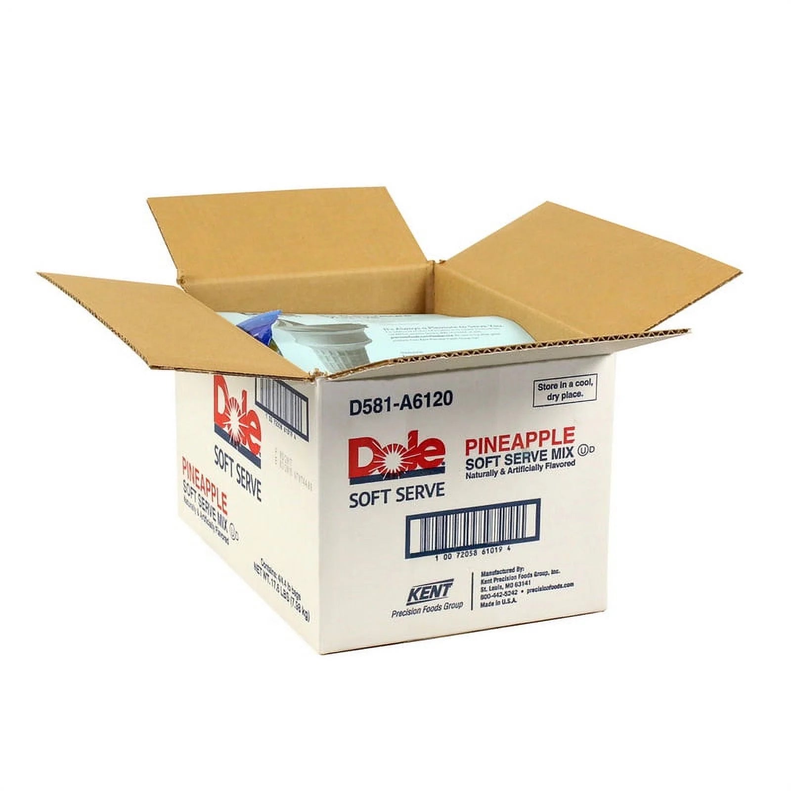 Dole Pineapple Soft Serve Mix Powder 4 Count 4.4 Lbs