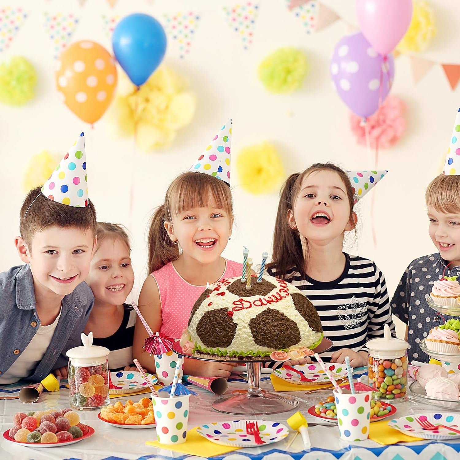 2 Pcs Hemisphere Cake Pan, 8 Inch 3D Football Cake Pan, Aluminum Half Ball Cake Mold, Nonstick Baking Pan for Birthday Wedding Anniversary Party