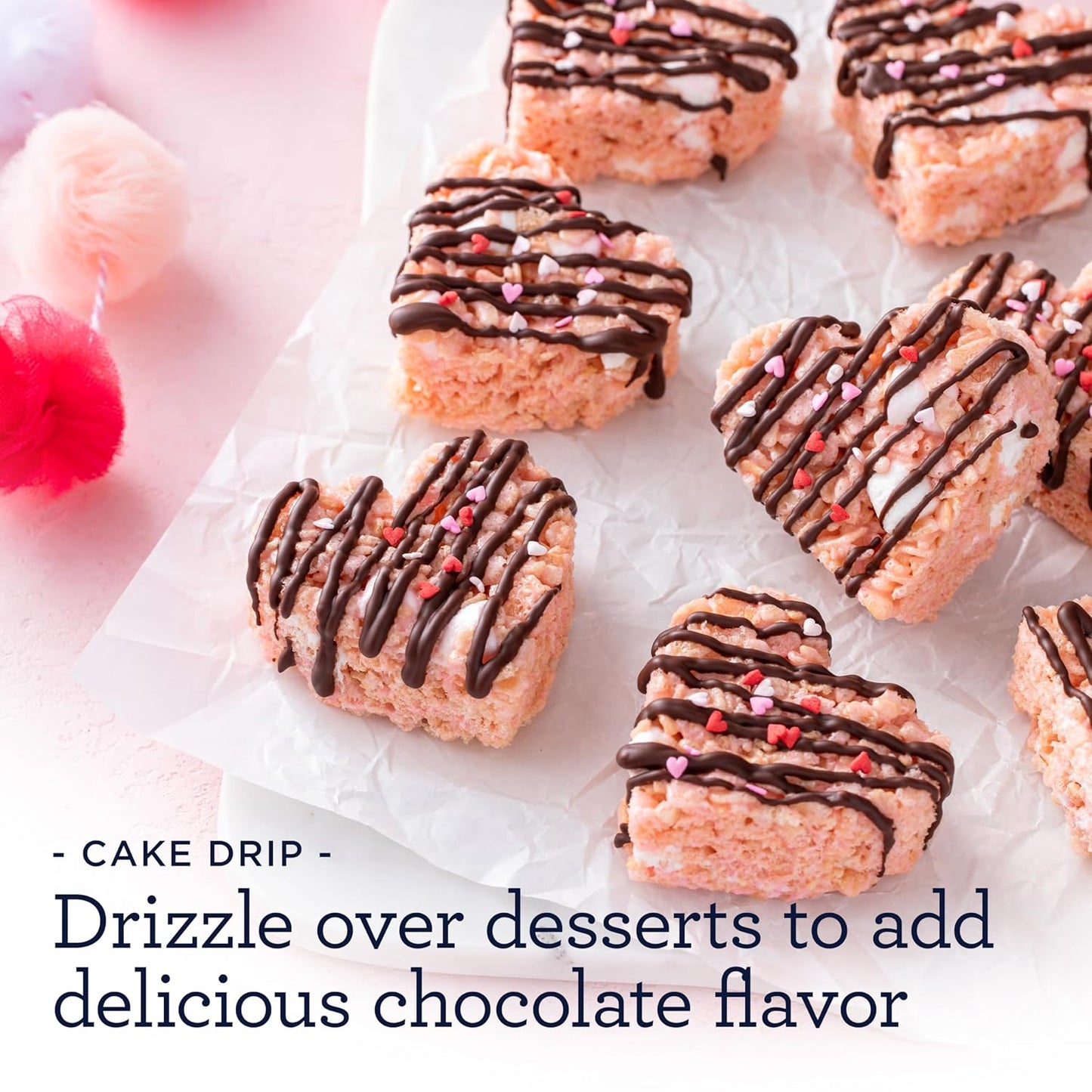 Satin Ice Cake Drip, Blue, 8.8 Ounce