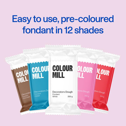 Colour Mill Decorators Dough Edible Cake Covering | Easy-To-Roll, Easy-To-Drape Fondant | Vanilla-Flavored Sugarpaste - 8.8 Ounce Yellow