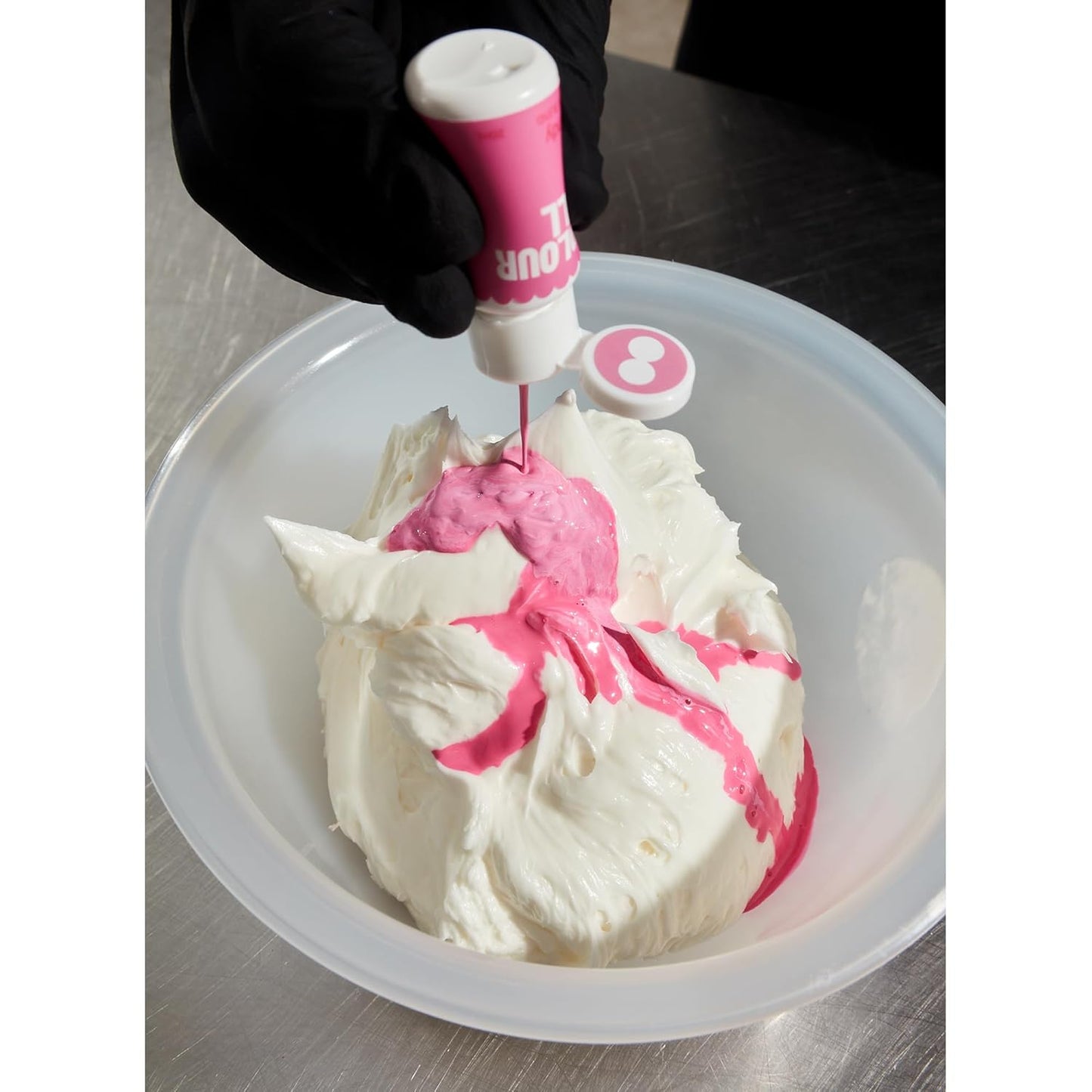 Colour Mill Chocolate Drip Easy-Melt Drizzle for Desserts, 125 Grams Lavender + Gloss Frost White Buttercream, 1 Liter (2.2LBS)