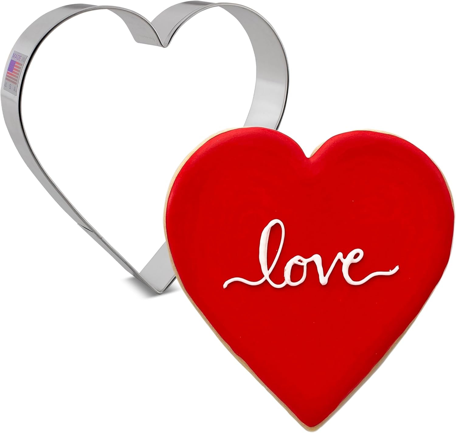 Ann Clark Extra Large Heart Valentine Cookie Cutter, 5" Made in USA