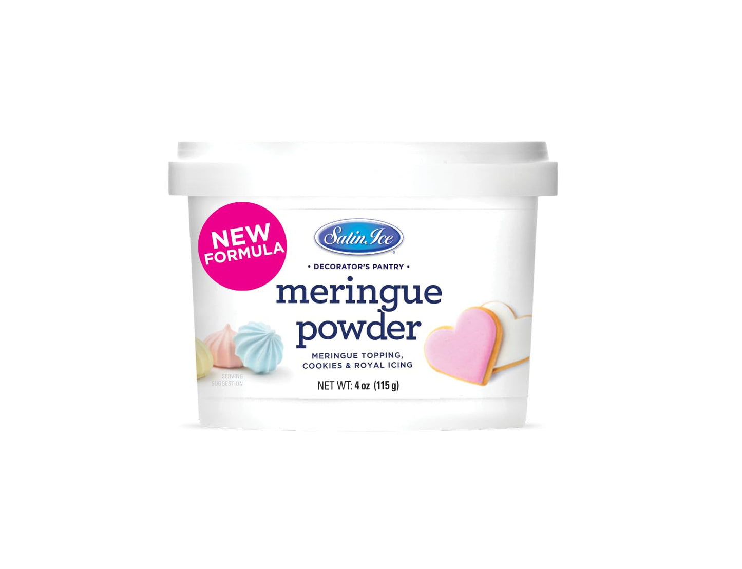 Satin Ice Meringue Powder - 4Oz - Pail