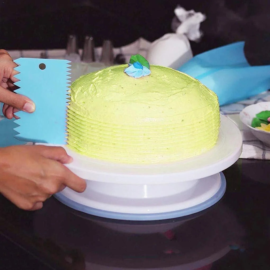 106Pcs Cake Decorating Supplies Pieces Baking Tools Turntable Spatula Stand Set