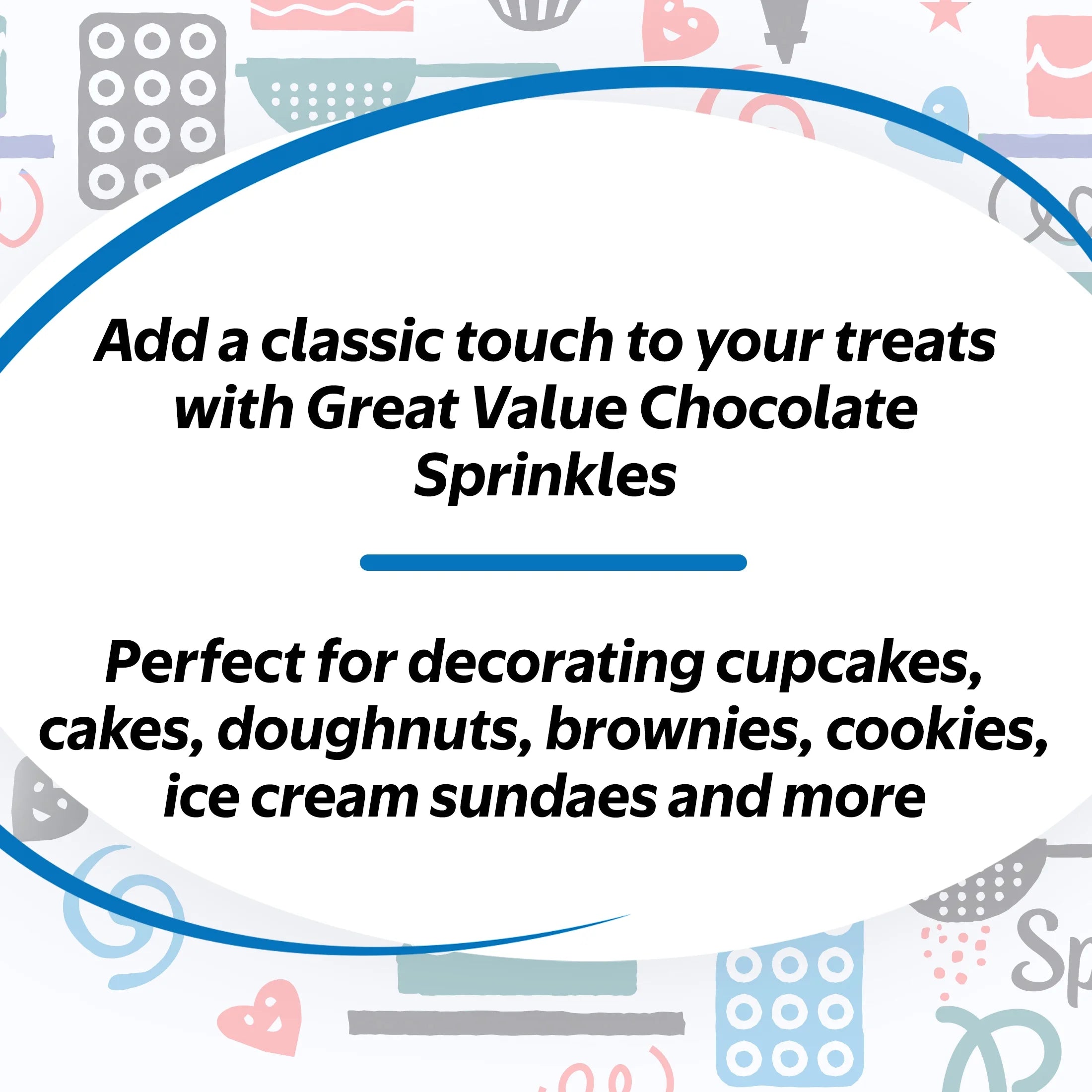 (3 Pack) Great Value Chocolate Sprinkles, 10.5 Oz