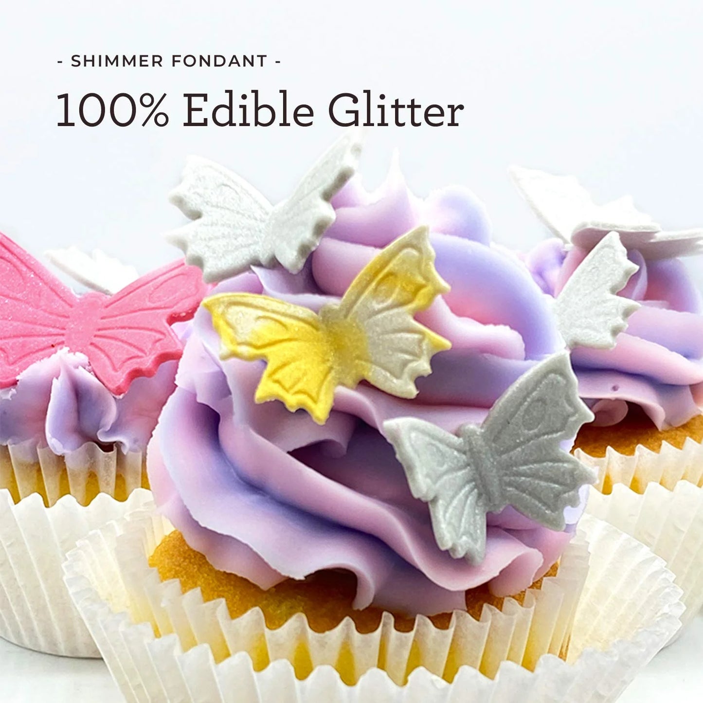 Satin Ice Gold Shimmer Fondant with Edible Glitter for Cake Decorating, Vanilla, 1 Pound