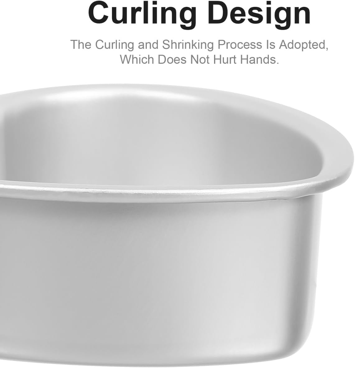 2Pcs 6 Inch Heart Shaped Cake Pan with Removable Bottom, Thicken Aluminum Alloy Baking Mold for Cheesecake, Mousse, Desserts, Home Diy Baking Pan for Anniversary Birthday Party