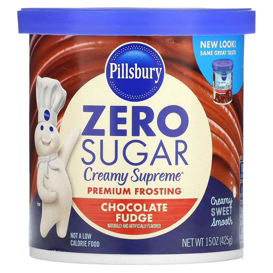 Pillsbury, Zero Sugar, Premium Frosting, Chocolate Fudge, 15 Oz Pack of 3