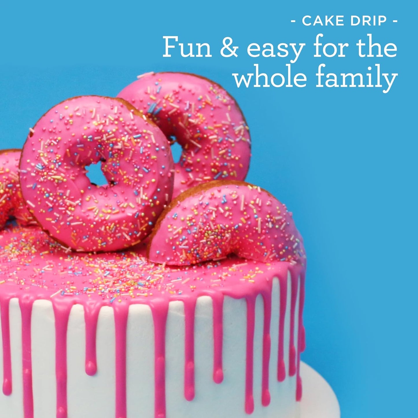 Satin Ice Cake Drip, Blue, 8.8 Ounce